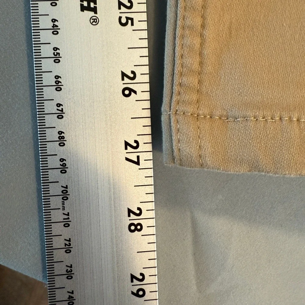 Banana Republic Traveler Slim Fit Pants Mens 33x32 Tan Khaki Chino Stretch